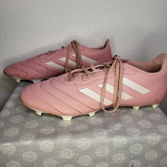 Adidas Goletto VIII Firm Ground Soccer Cleats in Pink and White size 13 - Picture 3 of 10